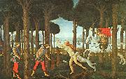 Sandro Botticelli Panel II of The Story of Nastagio degli Onesti oil painting artist